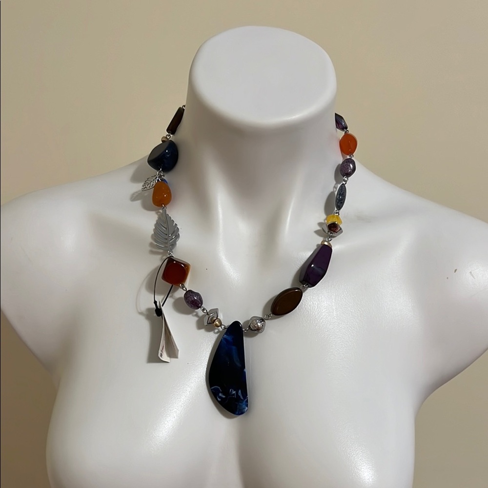 NEW Chico’s Multicolor Gemstone Necklace